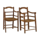 2 fauteuils en chêne et corde, vers 1900