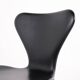 Seven office chair - Model 3117 - Black leather - Swivel function - Arne Jacobsen - Fritz Hansen