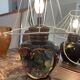 Vintage Cermonac shell fish lamp signed and numbered