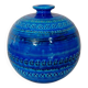 Bitossi "Rimini Blu" Ceramic Ball Vase by Aldo Londi