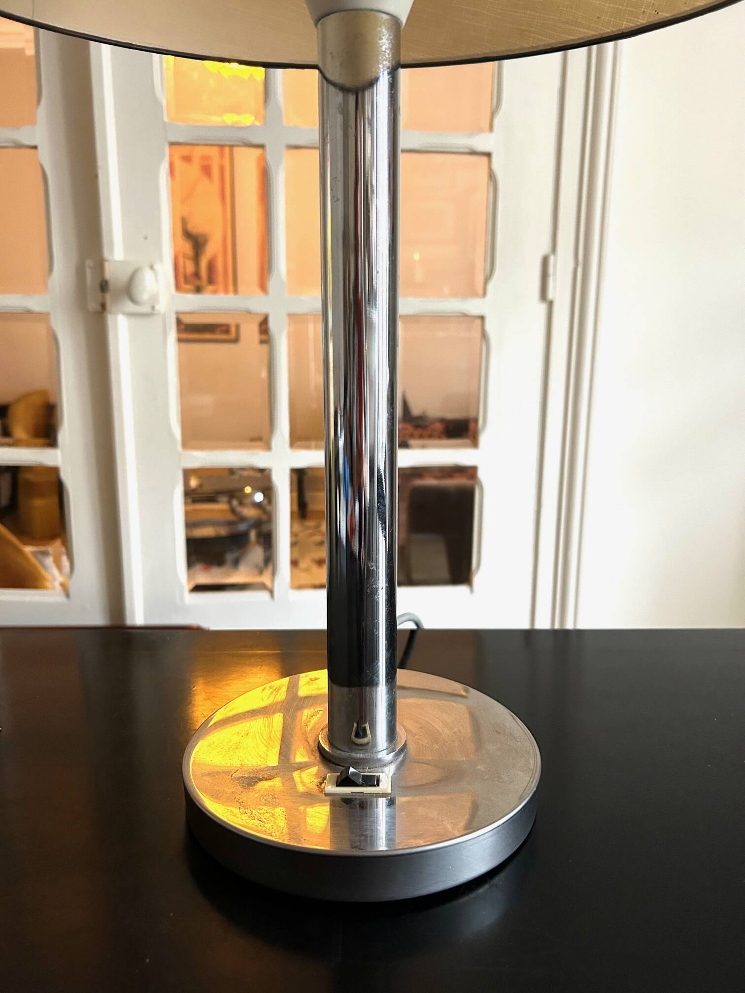 70s metal lamp