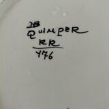 Antique HB Quimper plate – Portrait of a Breton – circa 1930