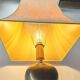 Large Regency black marble barber lamp