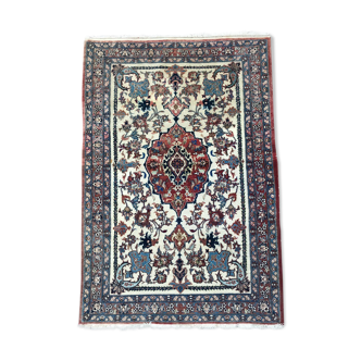 Tapis ancien persan Ispahan fait main 104x150cm