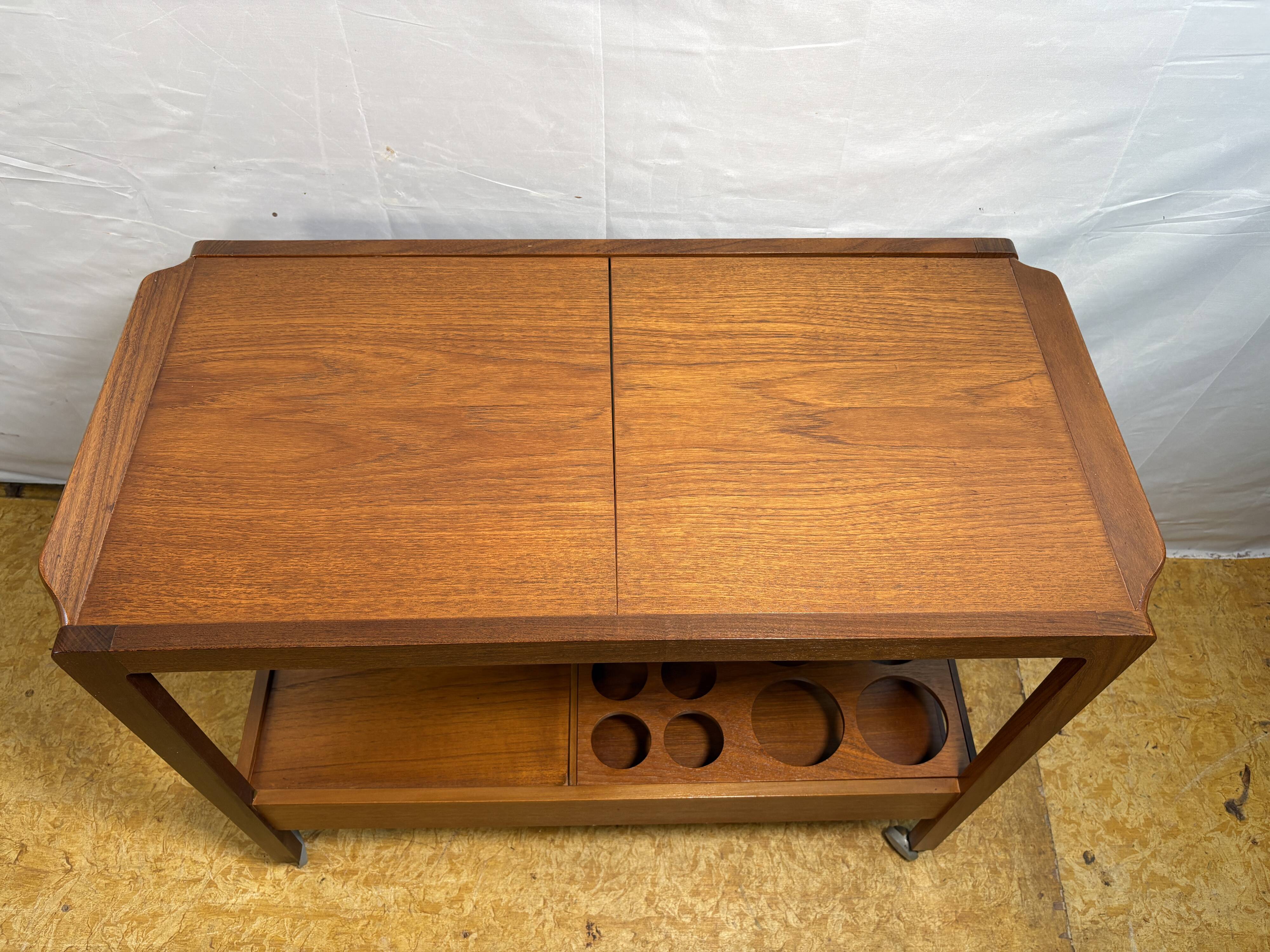 Stunning Vintage Remploy Teak Extending Bar Trolley | 1960 | Scandinavian D