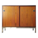 Meuble 2 portes coulissantes esprit F.Knoll, placage teck veiné.