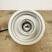 Vintage White Porcelain Pendant Light, 1970s