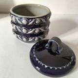 Blue glazed stoneware pot RM Stein – Reinhold Merkelbach, 1960s