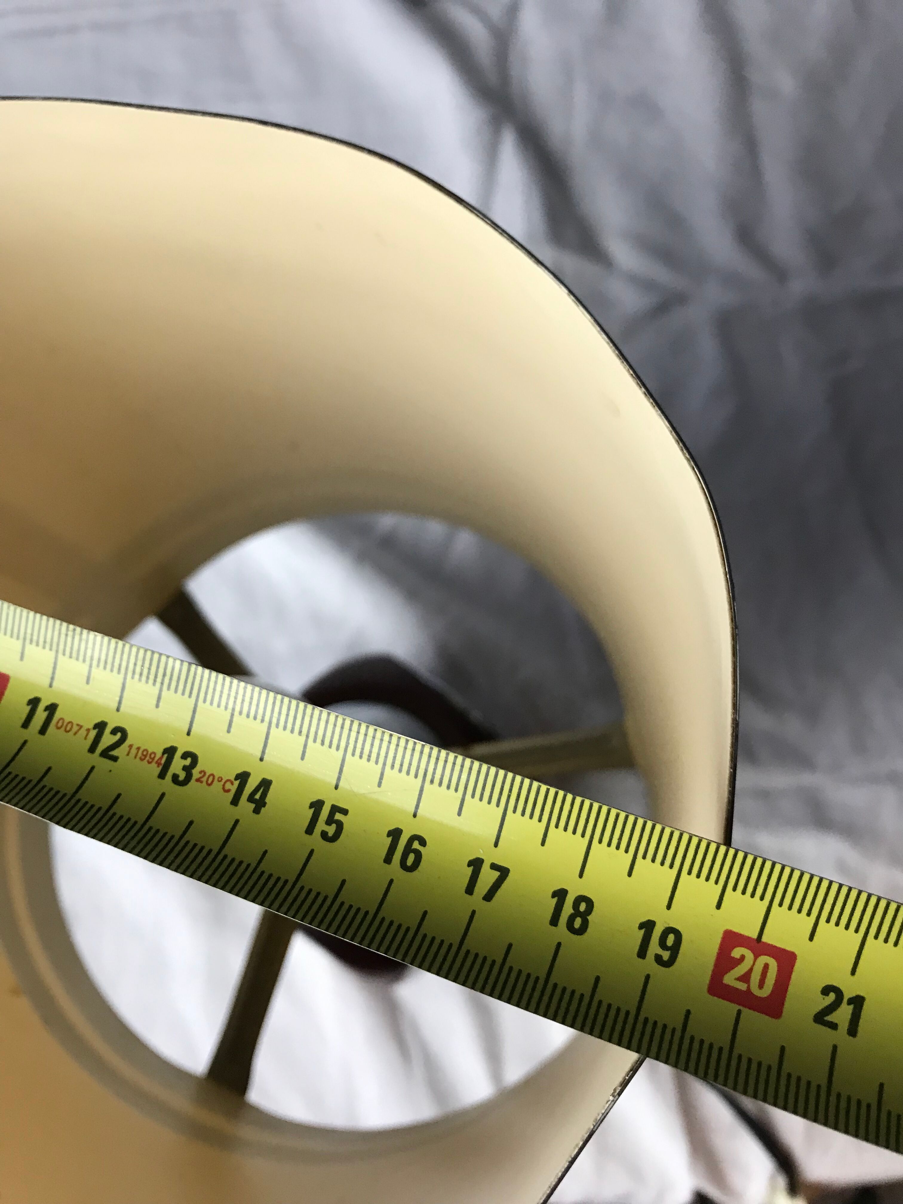 70' lamp in wood and chrome