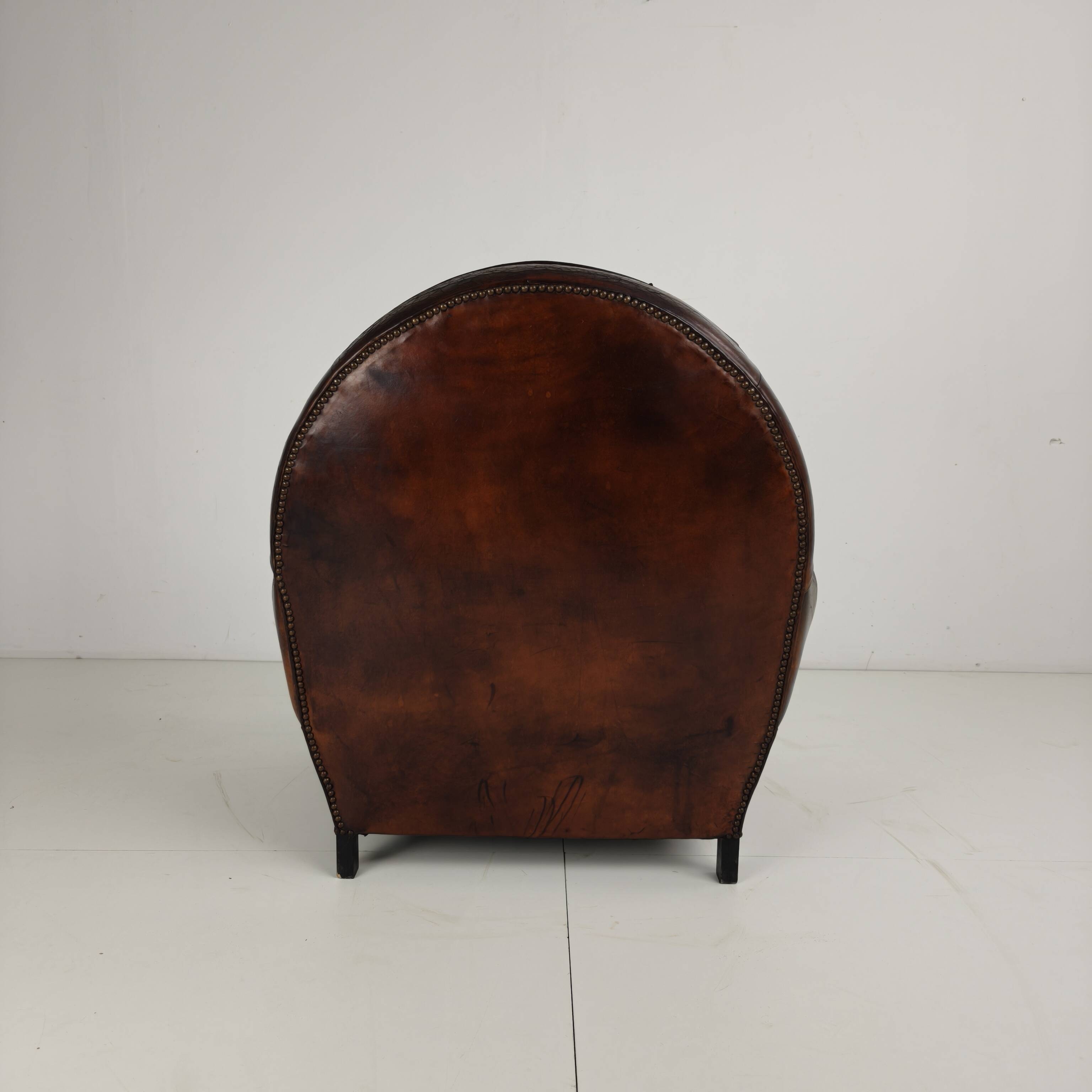 Leather Art Deco Gentleman’s Club Chair
