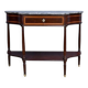 Console in mahogany and marble, Louis XVI period – late 18th century.
