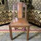6 art deco chairs leather sitting