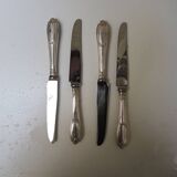 4 old stainless steel table knives by Grossmann