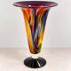 Multilayer blown glass cone vase 1960 - vintage retro Murano Schn