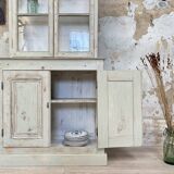 Furniture two body showcase, around 1900.