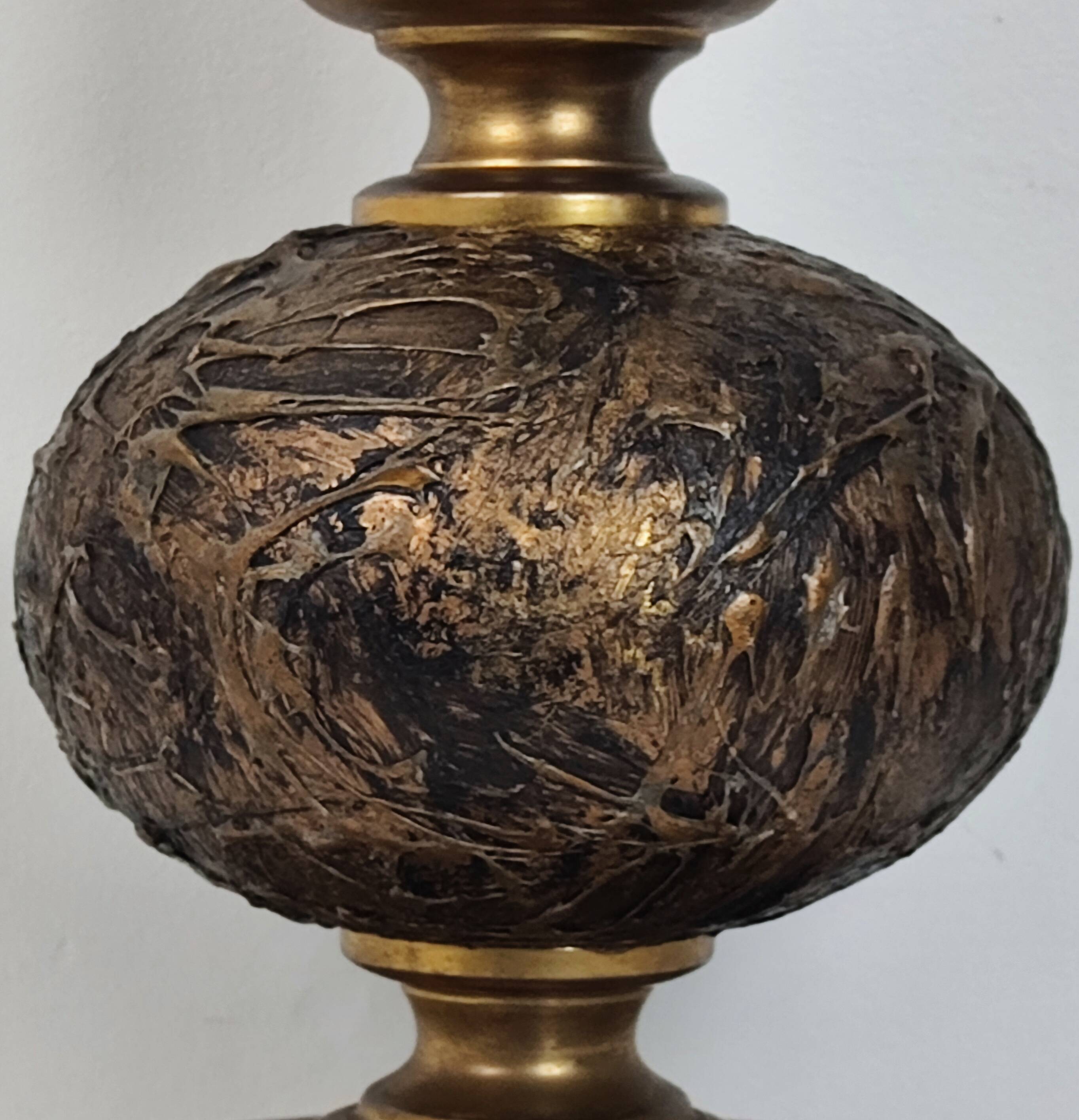Vintage bronze lamp base