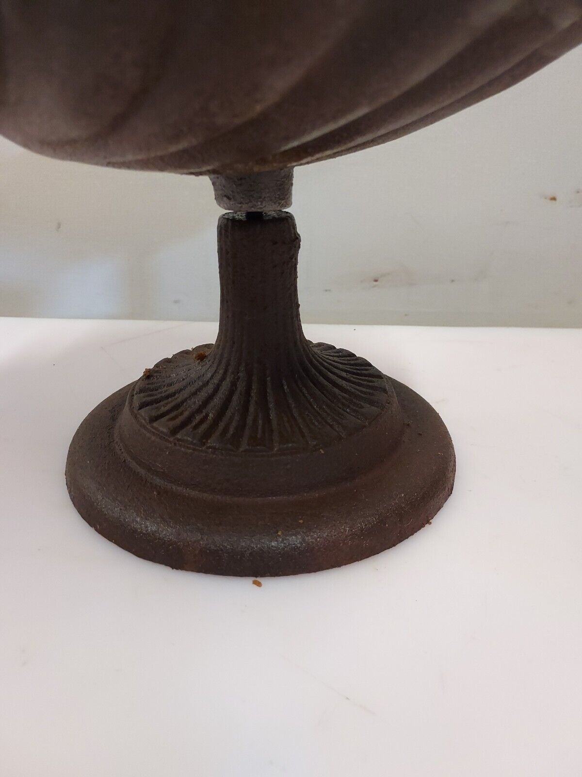 Cast iron birdbath