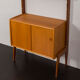 Scandinavian free standing wall unit model Ergo in light teak by John Texmon, Norway 1960s