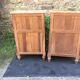 Tables de chevets vintage art deco en noyer