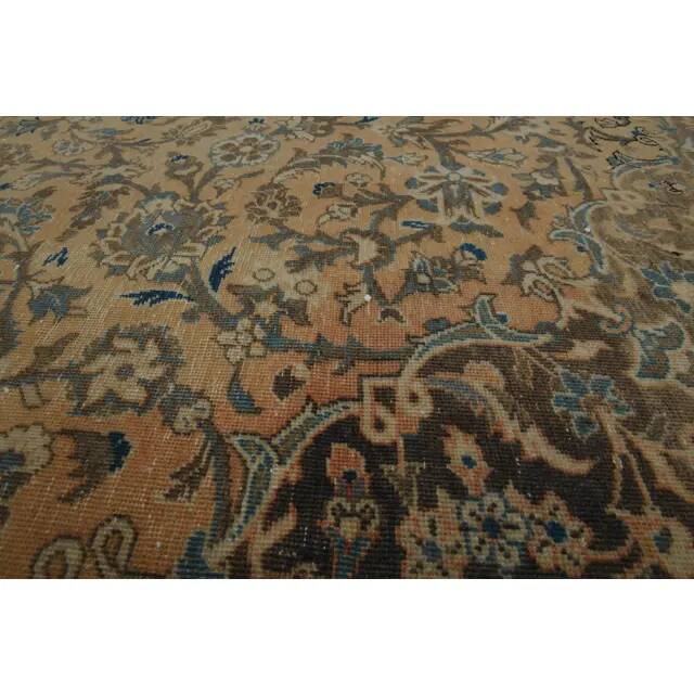 1970s Vintage Persian Handknotted Wool Orange Oversize Area Rug❤ 282x380