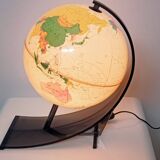Illuminated terrestrial globe by Nova Rico Florence 1969