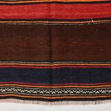 4x8 Brown & Blue Turkish Vintage Kilim Rug 139x245Cm SK 2314