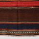 4x8 Brown & Blue Turkish Vintage Kilim Rug 139x245Cm SK 2314