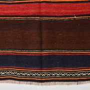 4x8 Brown & Blue Turkish Vintage Kilim Rug 139x245Cm SK 2314