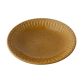 Assiette scandinave en céramique moutarde, années 1960