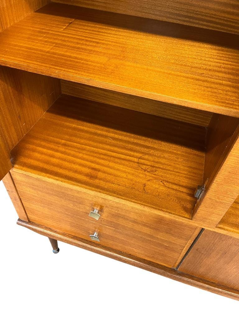 Vintage wooden bar buffet / wall unit / cupboard