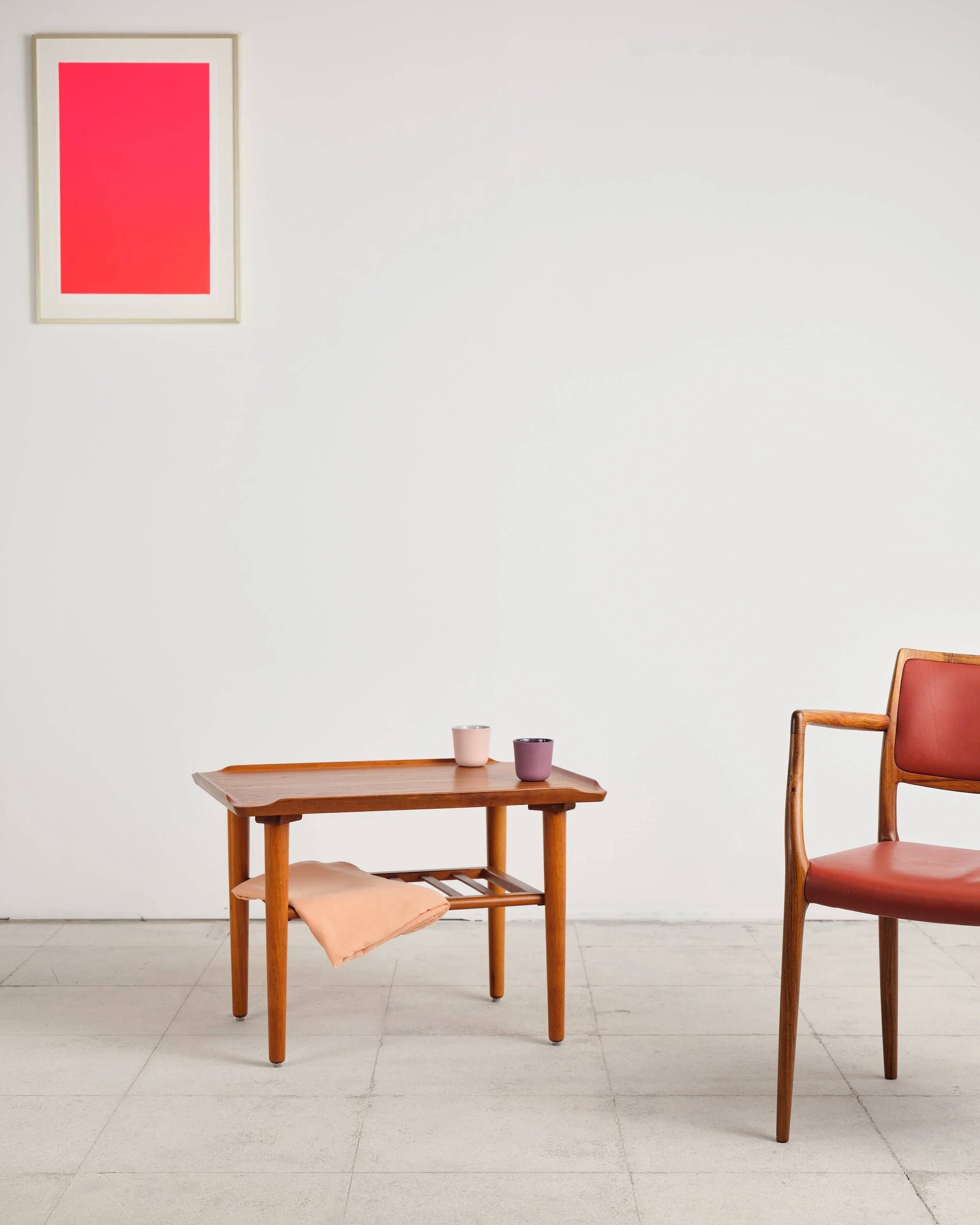 Teak coffee table by Holger Georg Jensen for Kubus, Denmark, 1960s.