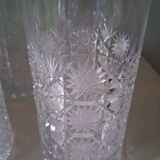 6 large Bohemian crystal whisky/cocktail glasses