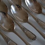 12 silver plated soup spoons Frionnet François
