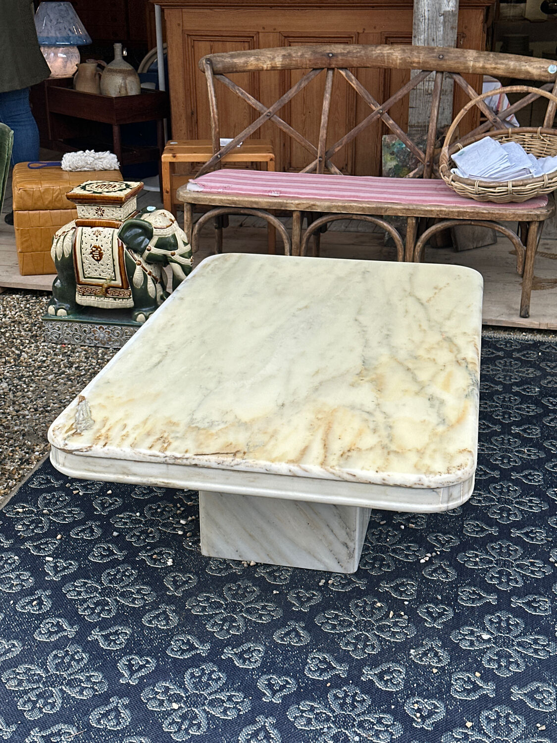 Marble coffee table