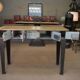 Console furniture from the Banque de France metal 1950