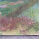 Under the cherry tree in bloom, oil on canvas signed Lacas.