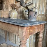 Old bistro table, console