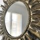 Gold metal sun mirror