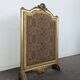 Louis XVI gilded wooden fire screen with tapestry