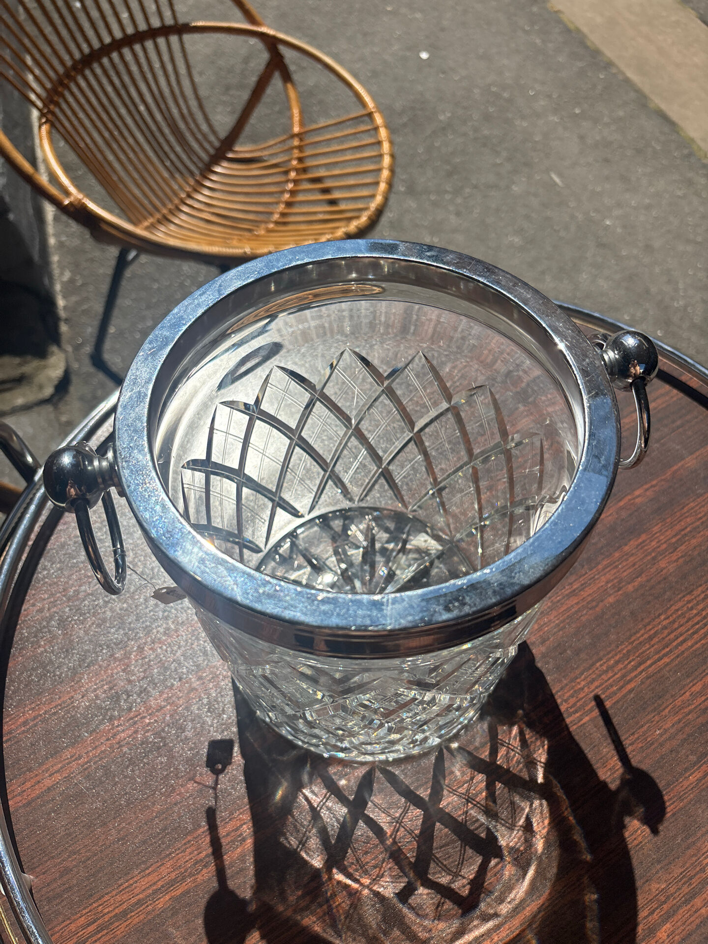 Seau à glace en cristal