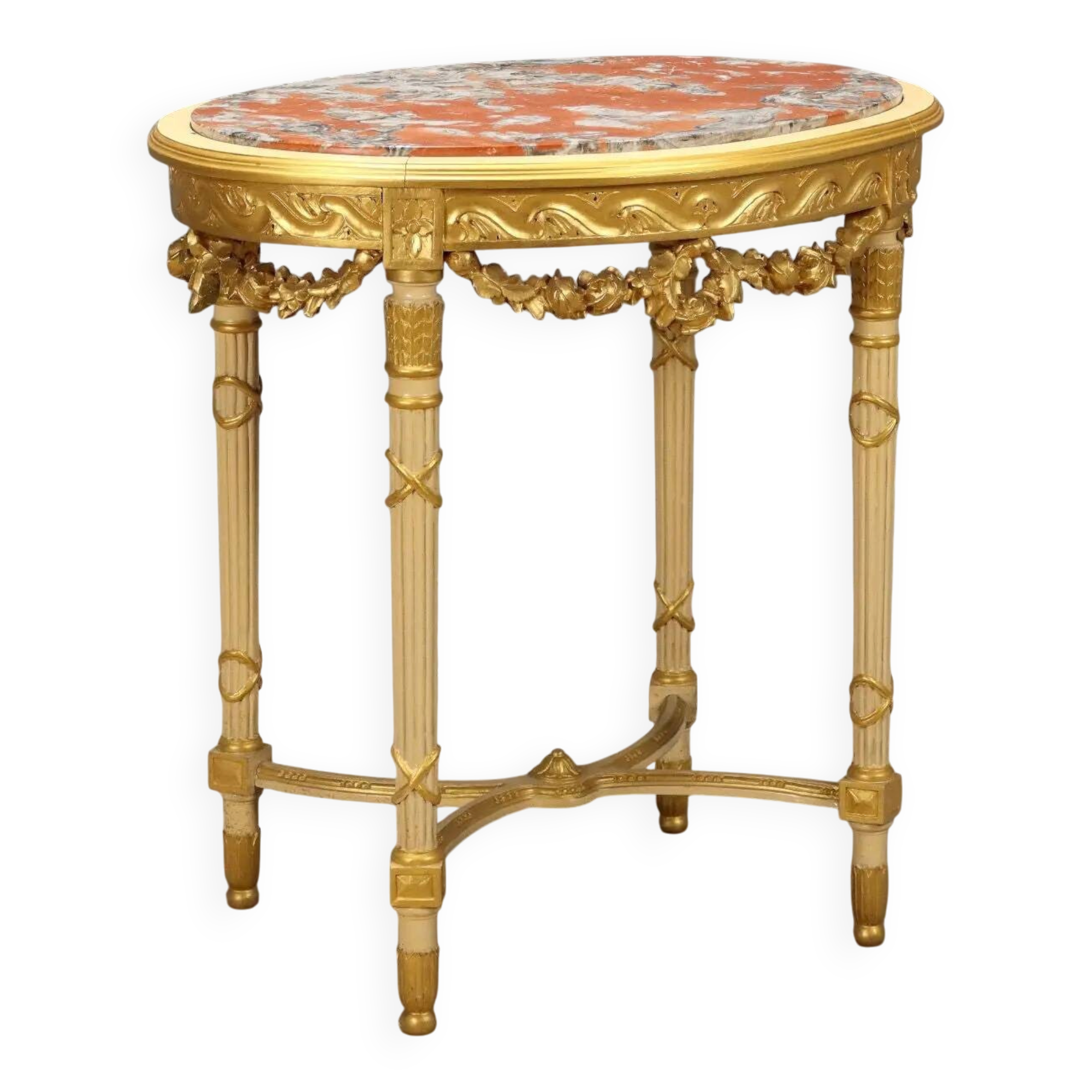 Table style néoclassique en bois sculpté XIXe siècle