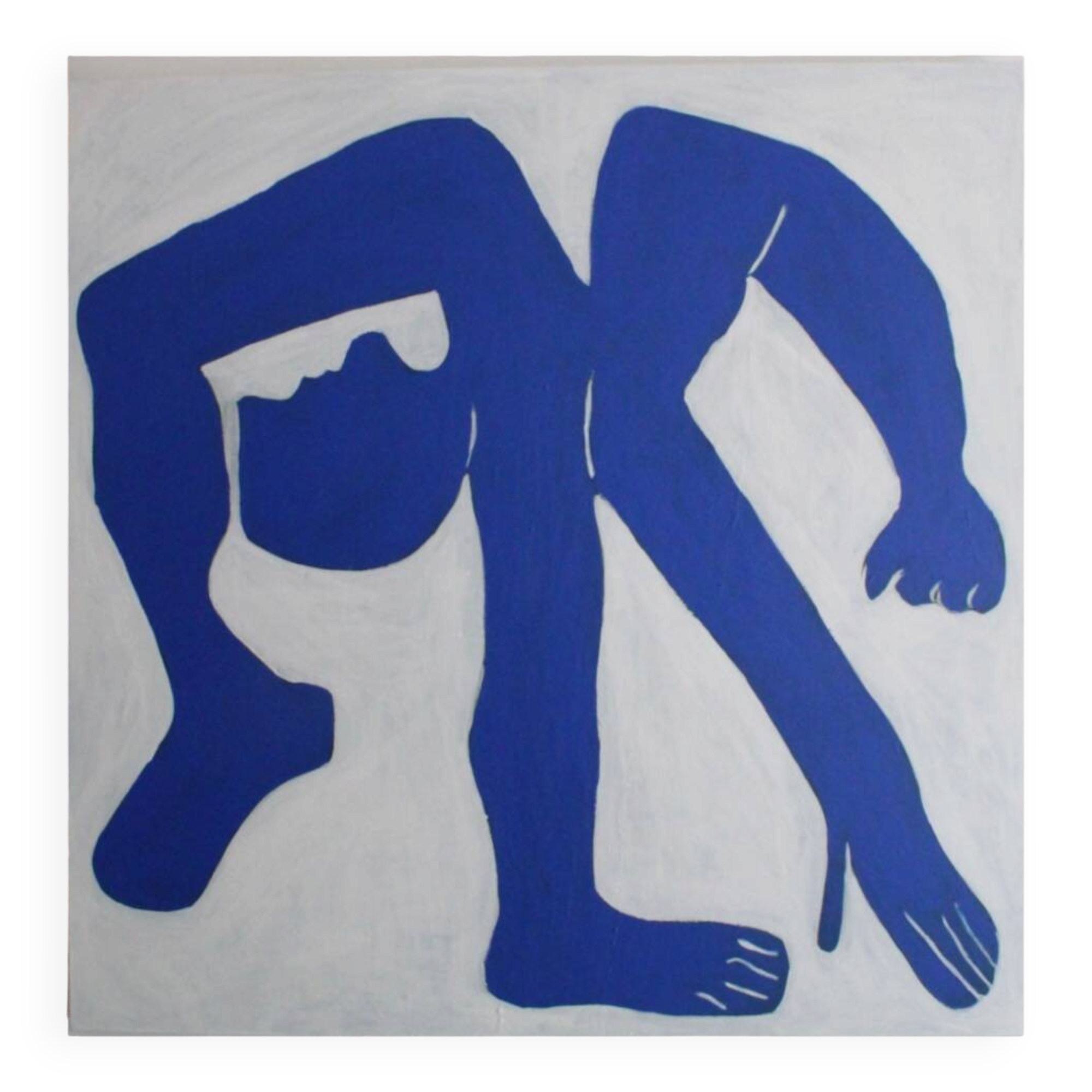 The blue man by Picasso 80x80cm