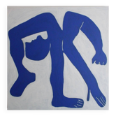 The blue man by Picasso 80x80cm