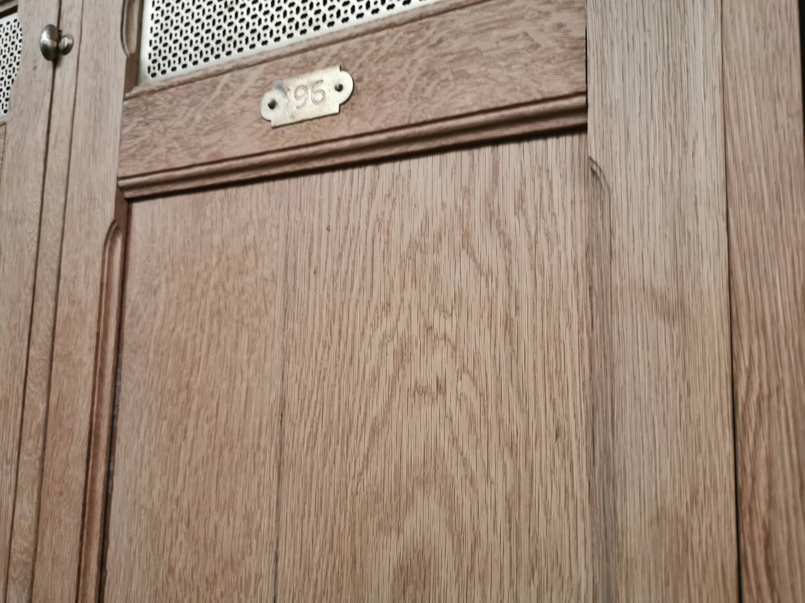 Wooden locker room bank of France period 1930