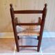 Children's armchair in wood and straw