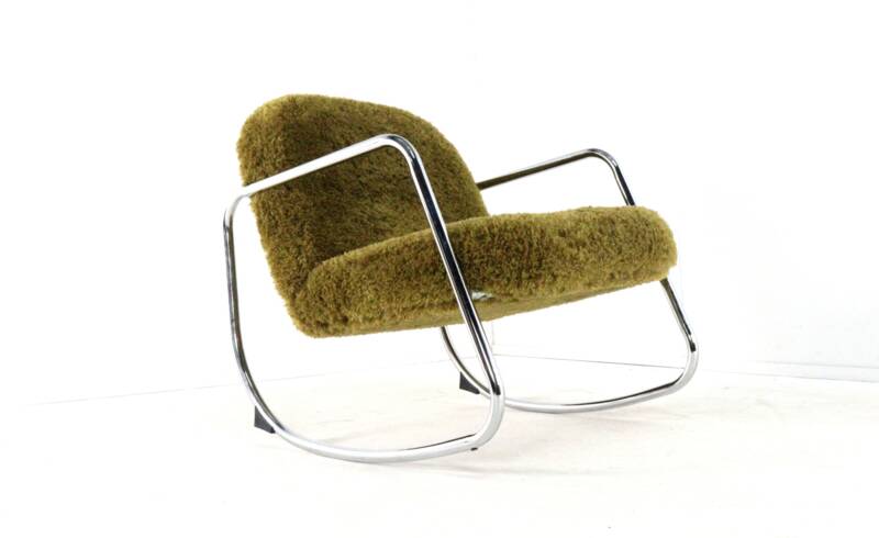 'Doodle' rocking chair - unique designer piece - unique upholstery