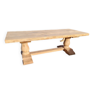 Solid oak monastery table
