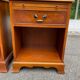 Pair of English yew wood bedside tables – Bradley Made in England 19