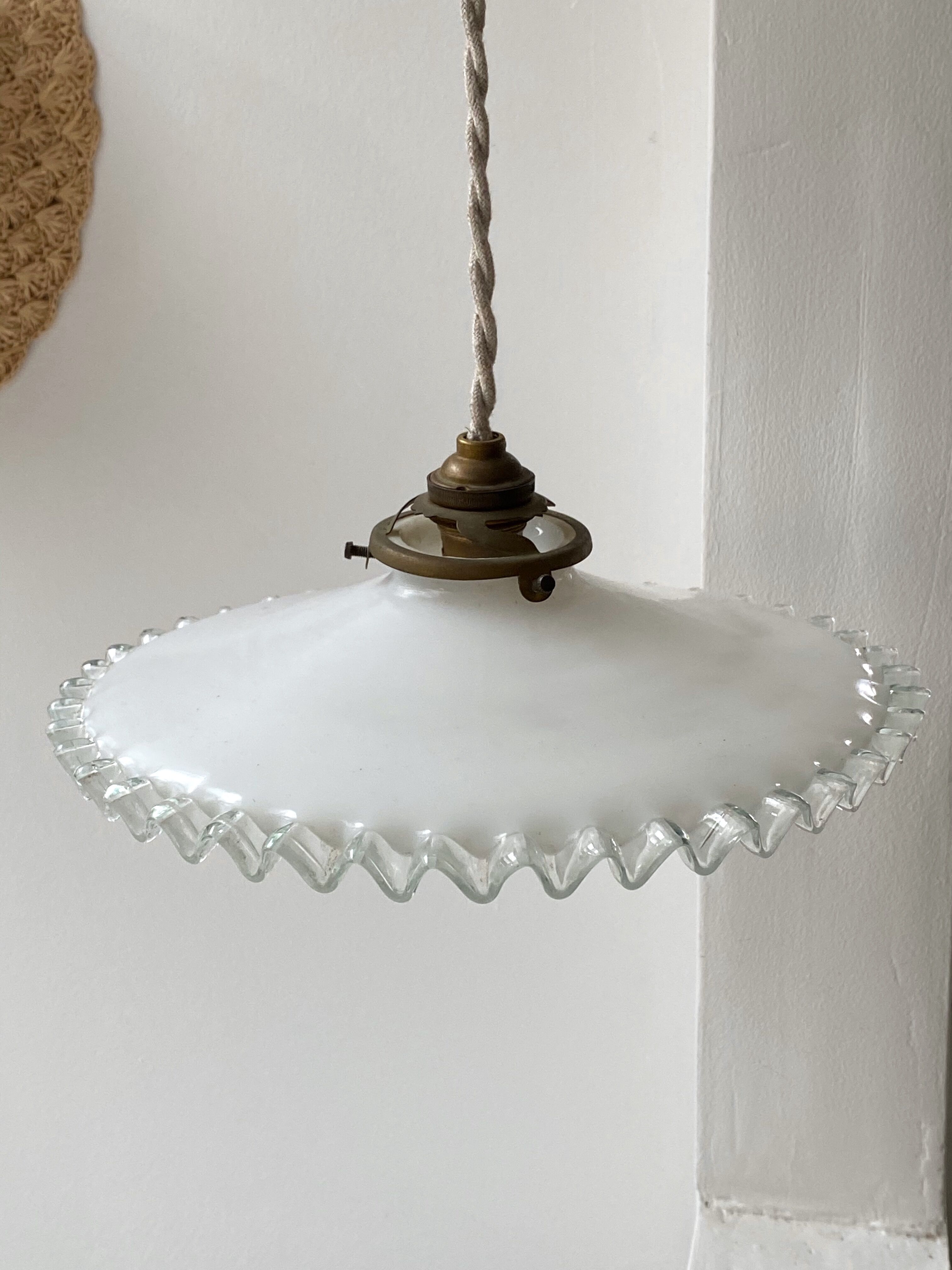 Opaline pendant light