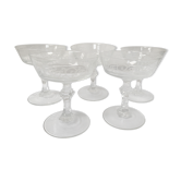 Ensemble de 5 coupes à champagne
